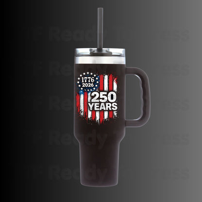 USA 250 Years 1776-2026 DTF Transfer Ready to Press Patriotic American Flag Eagle Shield Heat Transfer for Shirts Semiquincentennial UV Sticker Prints