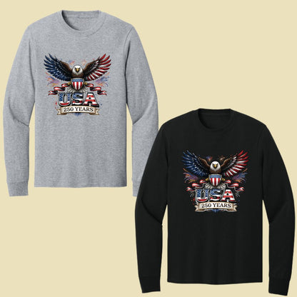 USA 250 Years Comfort Colors T Shirts Patriotic Eagle America 250th Tee United States Fireworks Graphic Shirt Fourth of July Veterans Gift