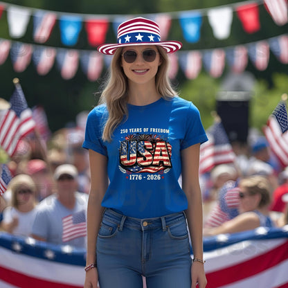USA 250 Years DTF Transfer Ready to Press Retro Patriotic American Flag Heat Transfer For Shirts Independence Day UV Sticker Prints