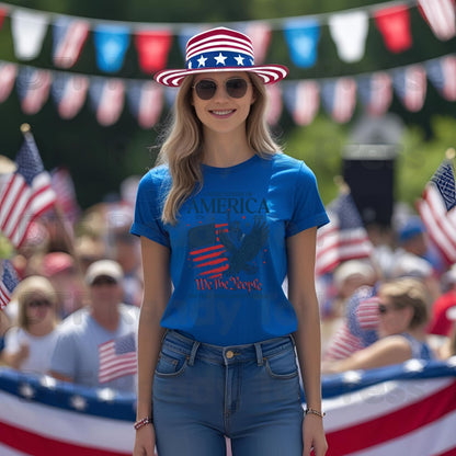 USA 250 Years DTF Transfer Ready to Press We The People Semiquincentennial Retro Eagle American Flag Heat Transfer for Shirts July 4th UV Sticker