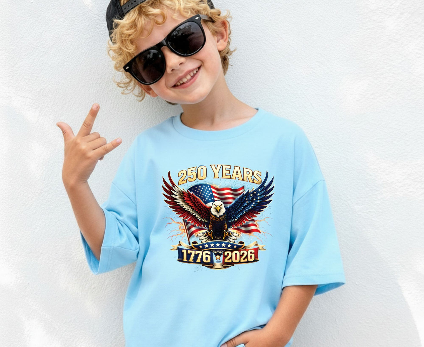 USA 250 Years Semiquincentennial T Shirt America 1776 2026 Eagle Tee