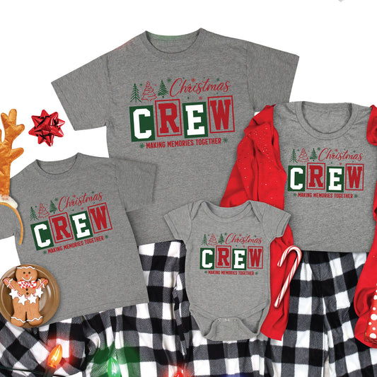 Christmas Crew Family Matching T Shirts