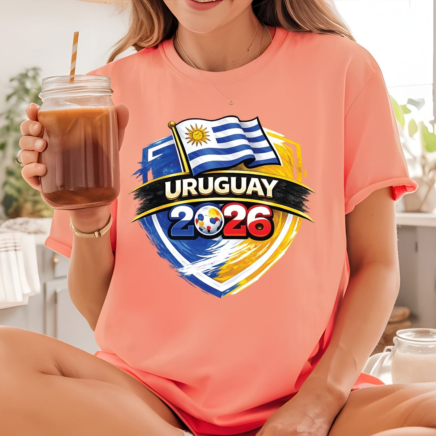Uruguay World Cup 2026 DTF Transfer Ready to Press La Celeste Soccer Heat Transfer For Shirts Football Supporter UV Sticker Prints