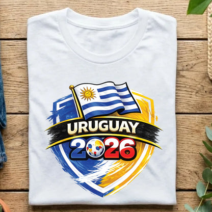 Uruguay World Cup T Shirt Soccer Supporter Tees