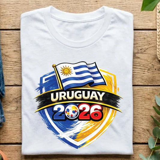 Uruguay World Cup T Shirt Soccer Supporter Tees