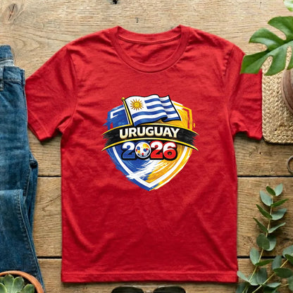 Uruguay World Cup T Shirt Soccer Supporter Tees