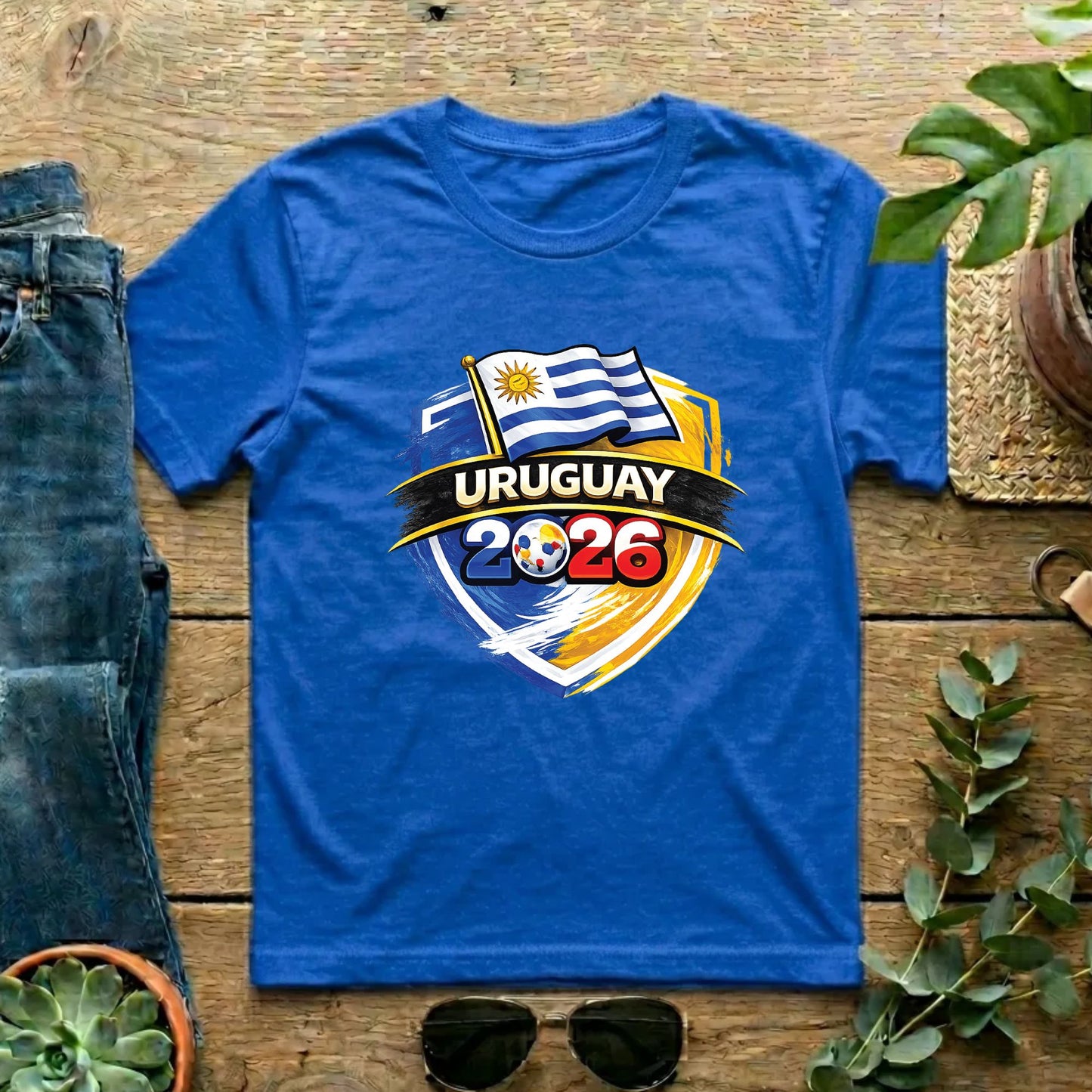 Uruguay World Cup T Shirt Soccer Supporter Tees