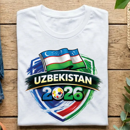 Uzbekistan World Cup T Shirt Soccer Supporter Tees