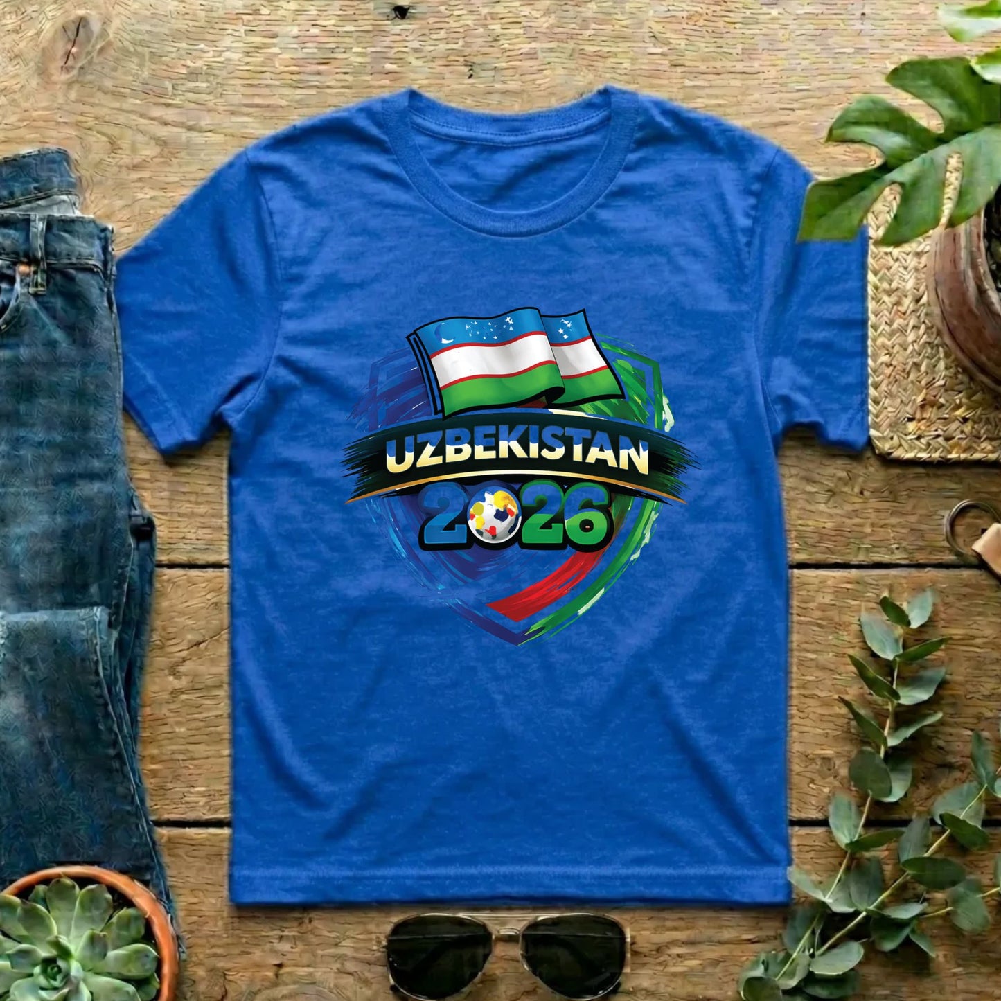 Uzbekistan World Cup T Shirt Soccer Supporter Tees