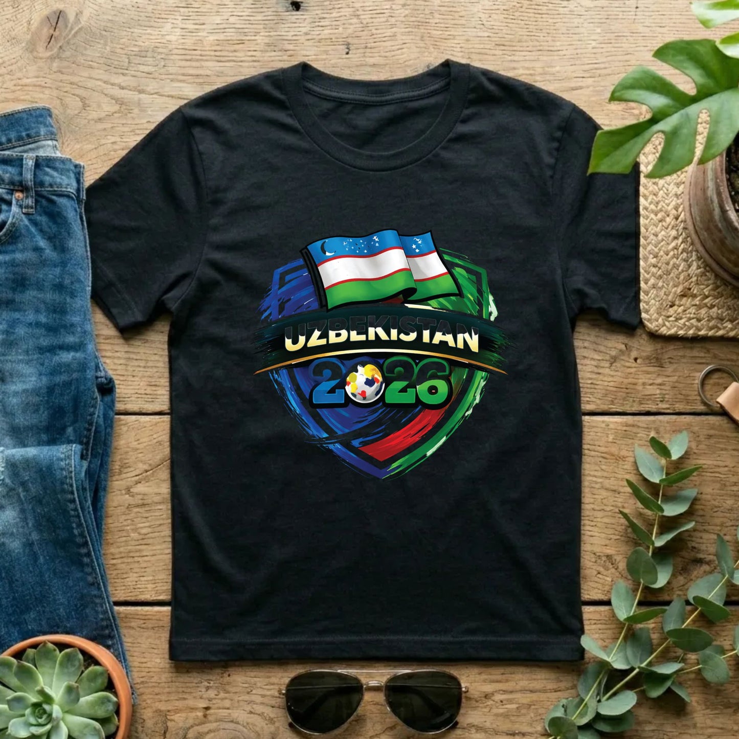 Uzbekistan World Cup T Shirt Soccer Supporter Tees