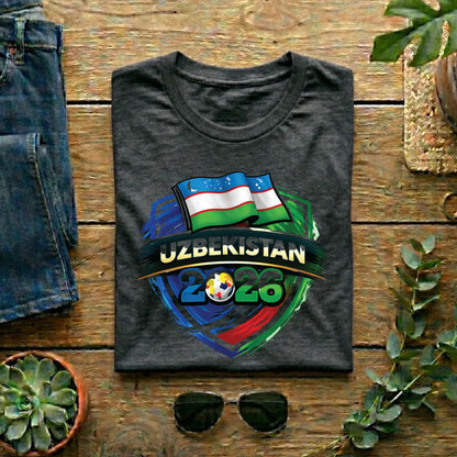Uzbekistan World Cup T Shirt Soccer Supporter Tees