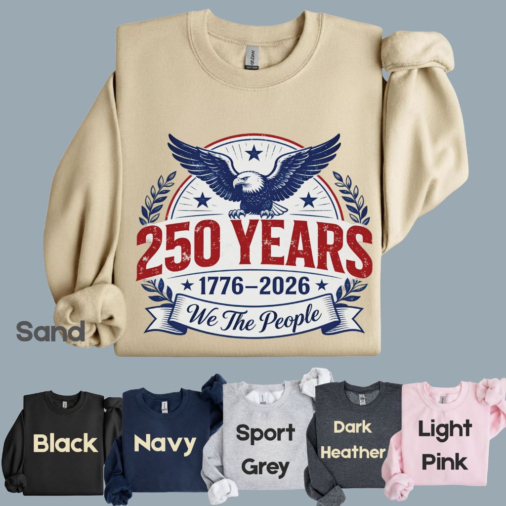We The People 250 Years Comfort Colors T Shirts 1776 2026 Tee Semiquincentennial Patriotic Eagle Seal Emblem Shirt Fourth of July Gifts