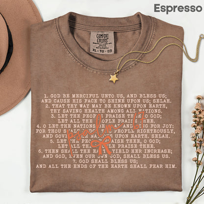 Western Psalm 67 Six Seven Comfort Colors T Shirt