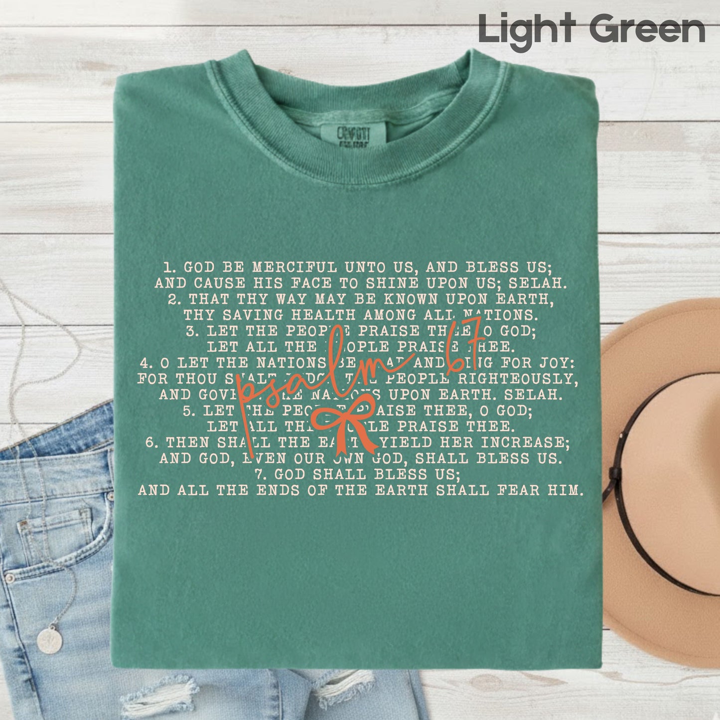 Western Psalm 67 Six Seven Comfort Colors T Shirt