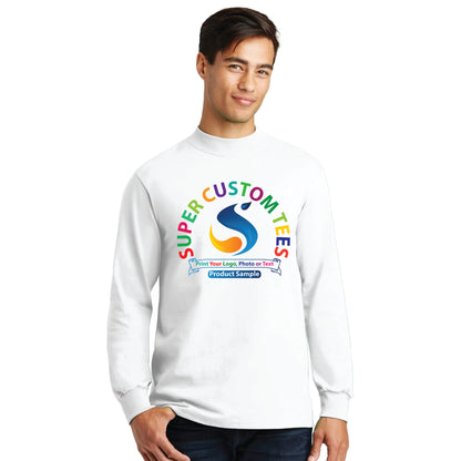 Port & Company PC61M - Unisex Essential Mock Turtleneck T Shirts