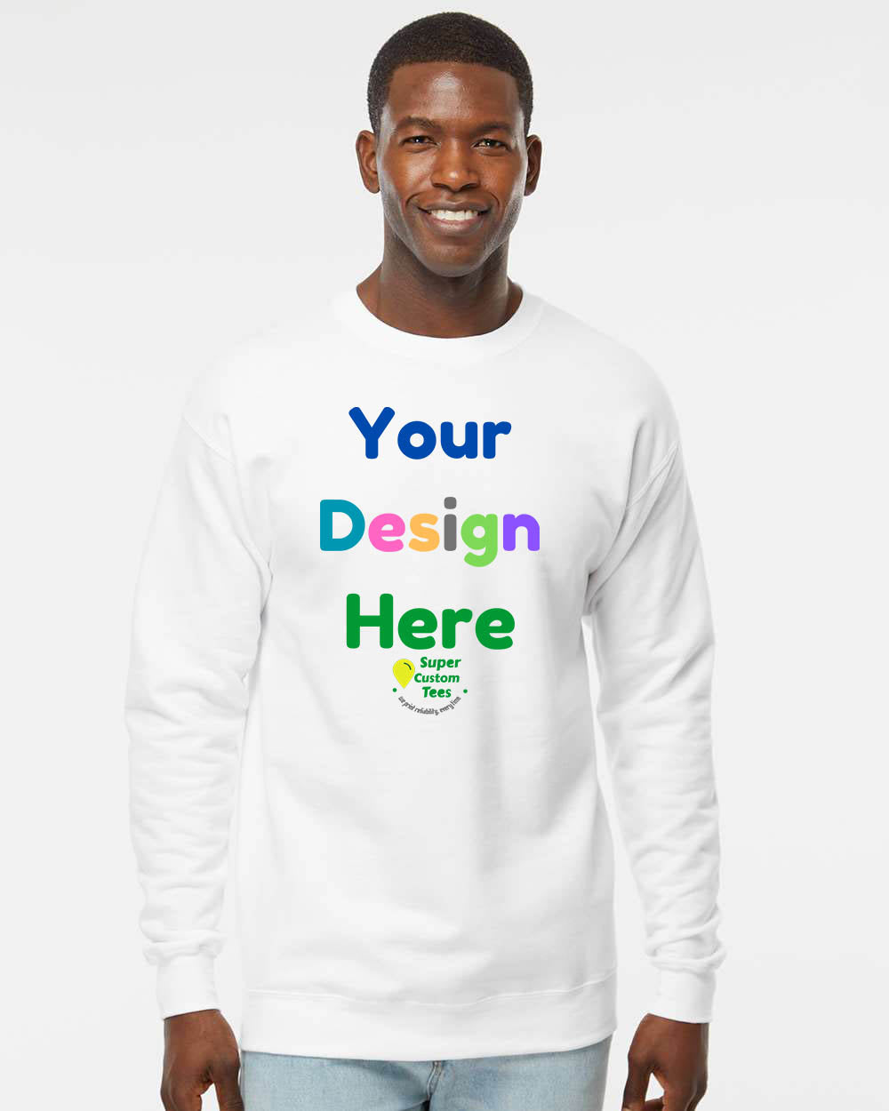 Hanes RS160 -Unisex Perfect Sweats Crewneck Sweatshirt