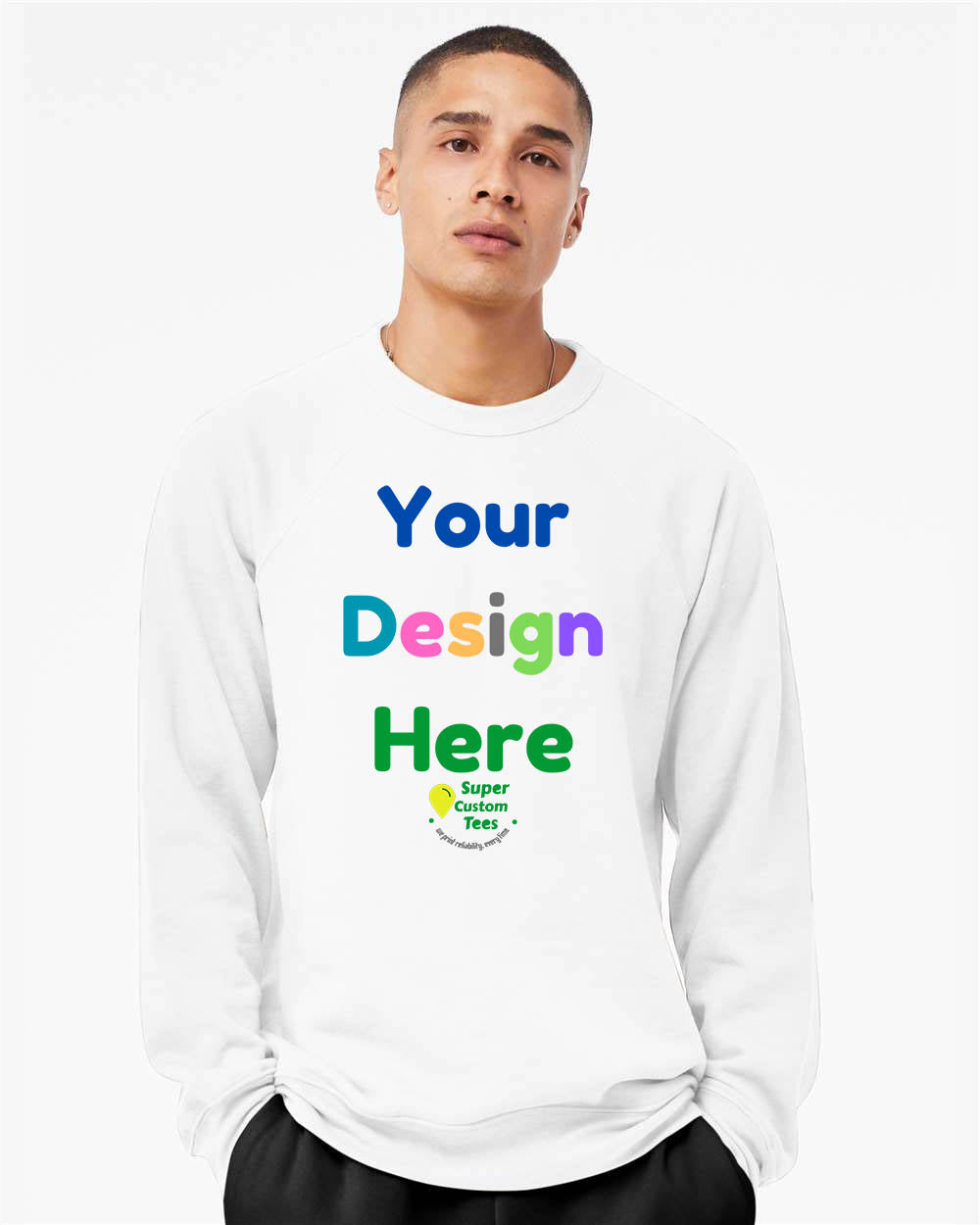 Bella Canvas 3901 - Unisex Sponge Fleece Raglan Sweatshirt