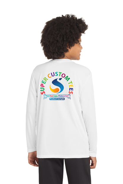 Custom Youth Performance T Shirts - Long Sleeve - Sport-Tek - YST350LS