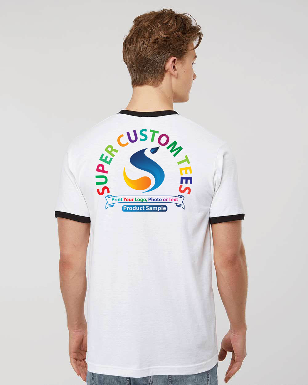 Tultex-Unisex Fine Jersey Ringer T-Shirt - 246