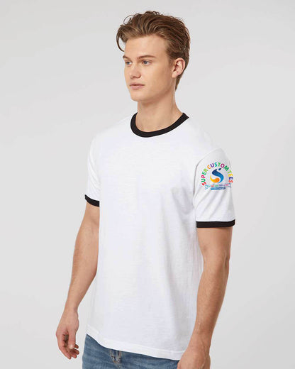 Tultex-Unisex Fine Jersey Ringer T-Shirt - 246