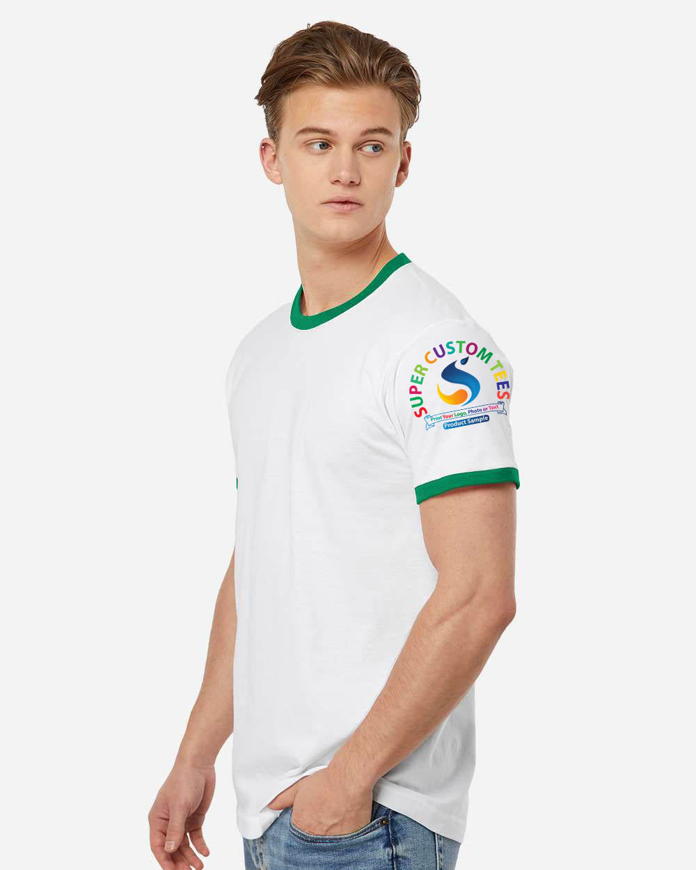 Tultex-Unisex Fine Jersey Ringer T-Shirt - 246