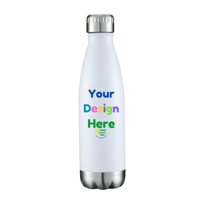 Custom Stainless Steel Water Bottle Insulated Double Wall Metal Sport Reusable Water Bottles - 17 oz