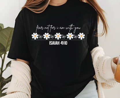 White Daisy Butterfly Border T Shirt Floral Minimalist Tee Nature Lover Gift Adult Youth Toddler Baby Boho Spring Summer Church Outfit