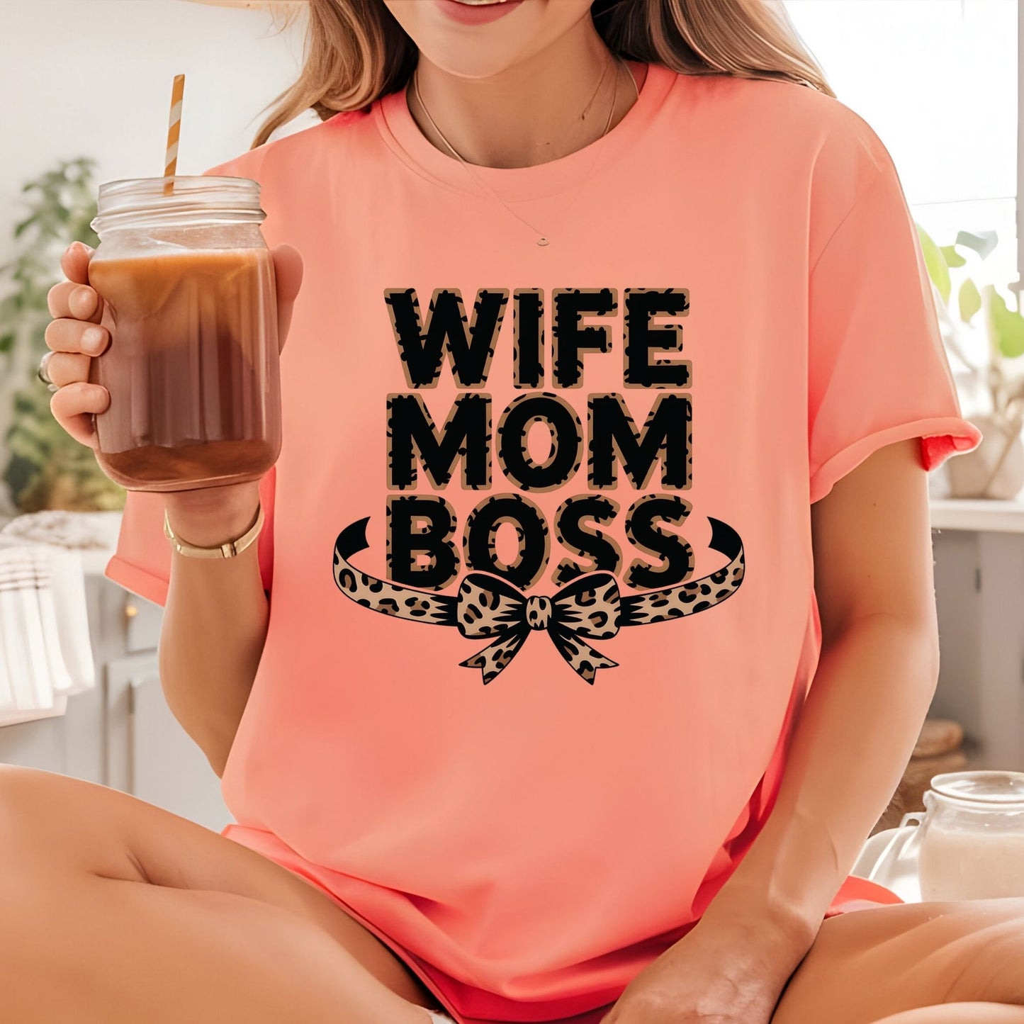 Wife Mom Boss DTF Transfer ready to Press Mother’s Day Heat Transfer for Shirts Mommy UV Sticker Print Mama Iron On Transfer