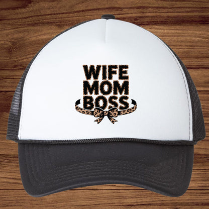 Wife Mom Boss DTF Transfer