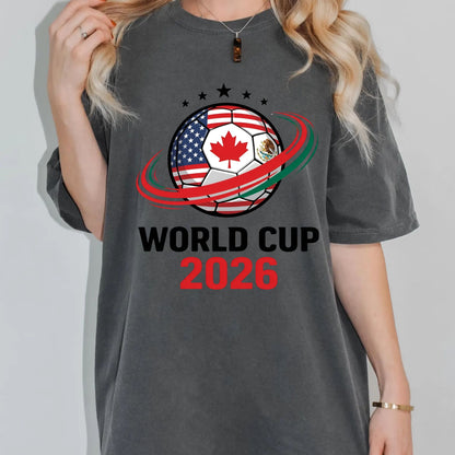 World Cup 2026 DTF Transfer Ready to Press Soccer Ball USA Canada Mexico Heat Transfer For Shirts Football Fan UV Sticker Prints