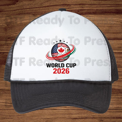 World Cup 2026 DTF Transfer Ready to Press Soccer Ball USA Canada Mexico Heat Transfer For Shirts Football Fan UV Sticker Prints