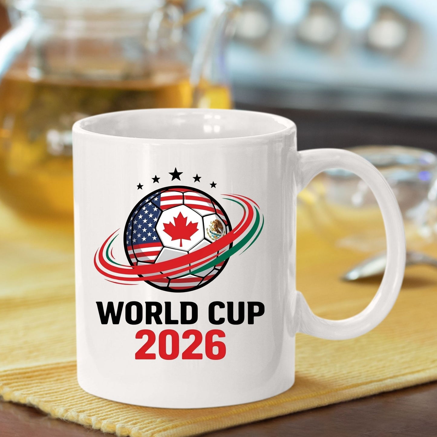 World Cup 2026 DTF Transfer Ready to Press Soccer Ball USA Canada Mexico Heat Transfer For Shirts Football Fan UV Sticker Prints