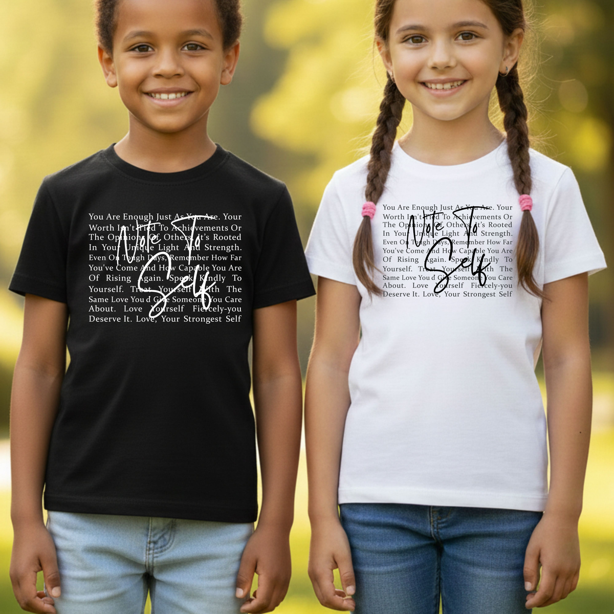 Note to Self Inspirational Self Love Quote T-Shirt, Women Motivational Tee