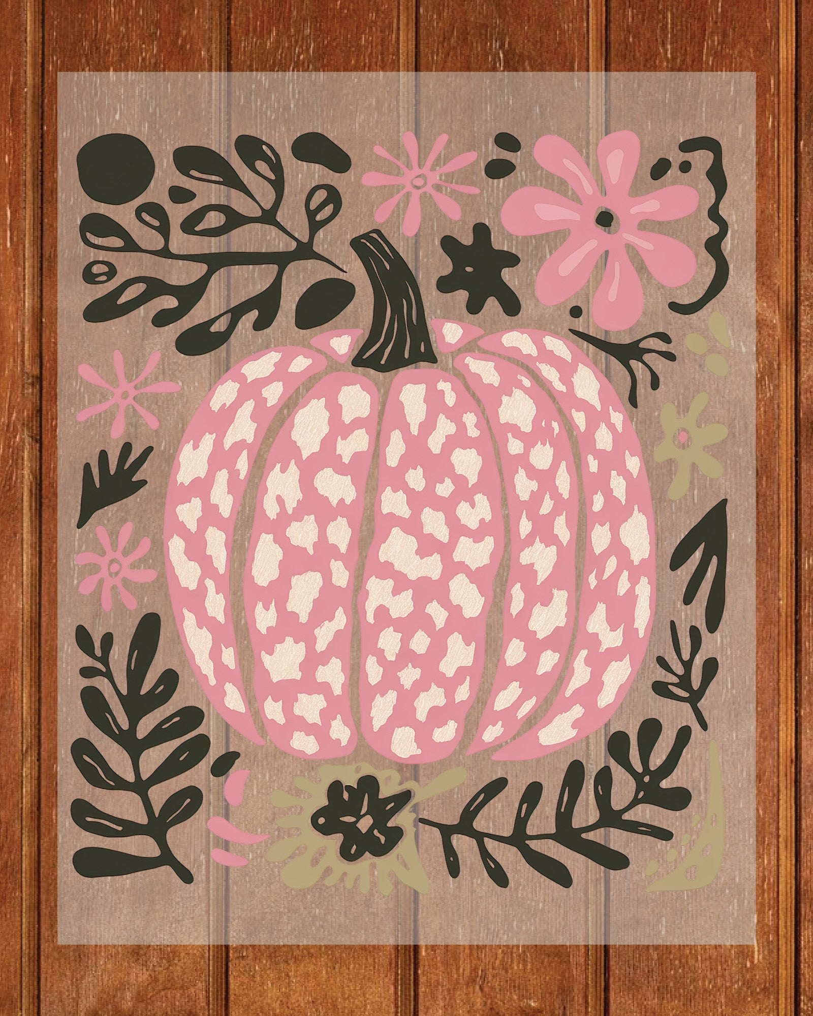 Boho Fall Pumpkin Leopard Pumpkin DTF Transfer