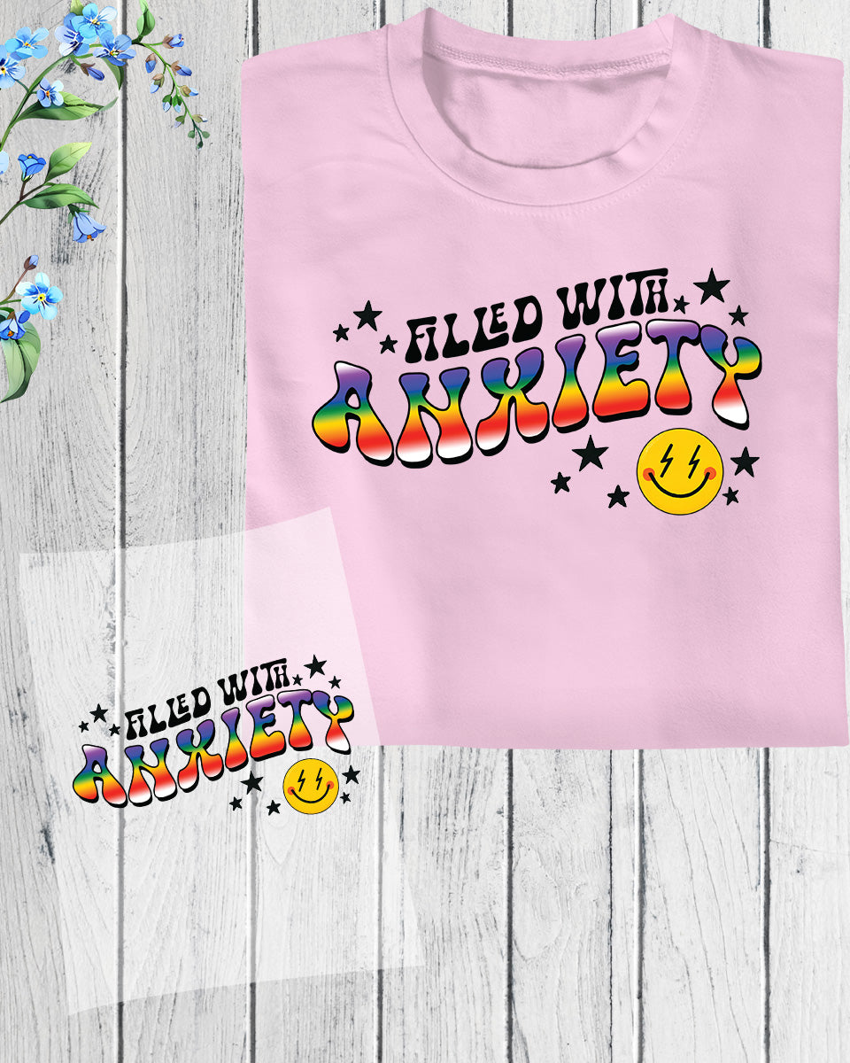 Filled Anxiety DTF Transfer Film