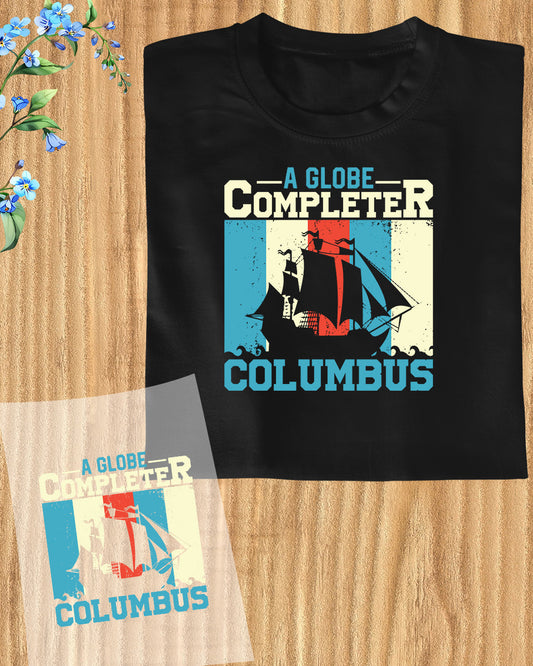 Adventure A Globe Completer Columbus DTF Transfer Film