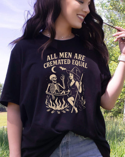 All Men Are Cremated Equal Feminist DTF Transfer