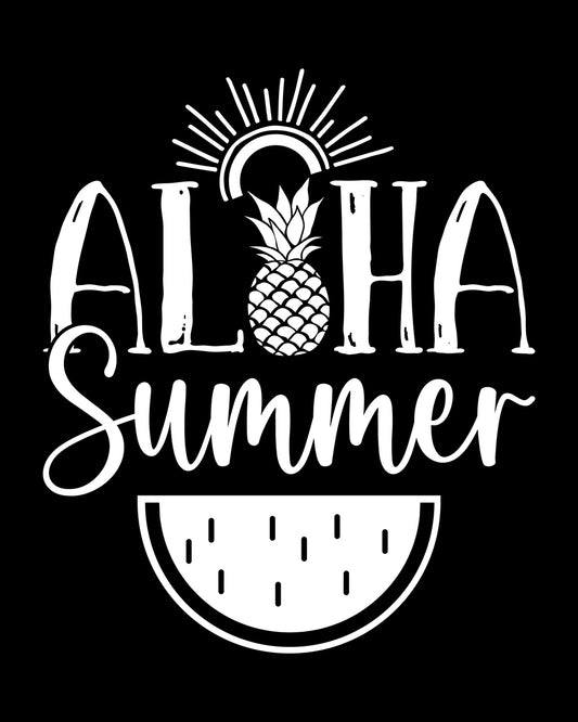 Aloha Summer Trendy DTF Transfer Film