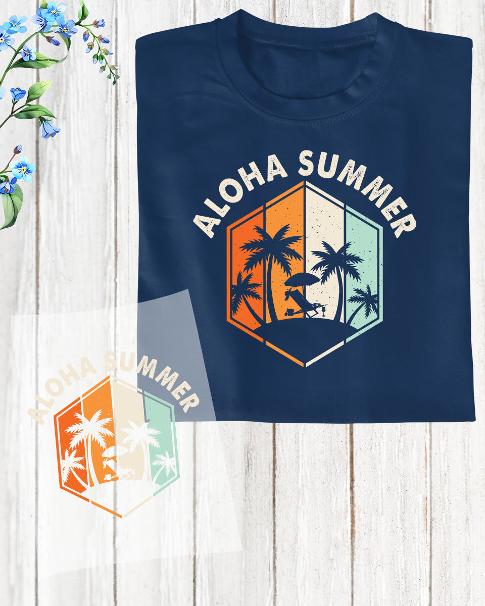 Surfing Aloha Summer DTF Transfer Sheets