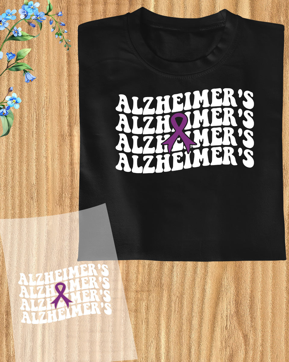 Alzheimer's Ribbon DTF Transfer Film