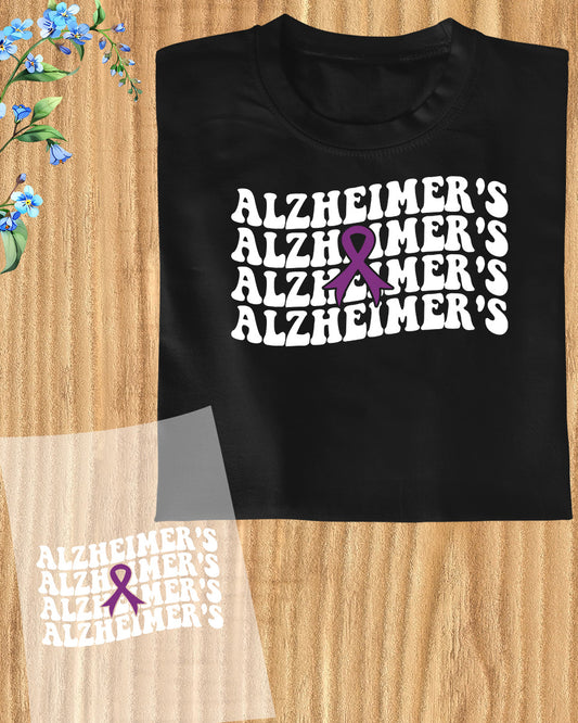 Alzheimer's Ribbon DTF Transfer Film