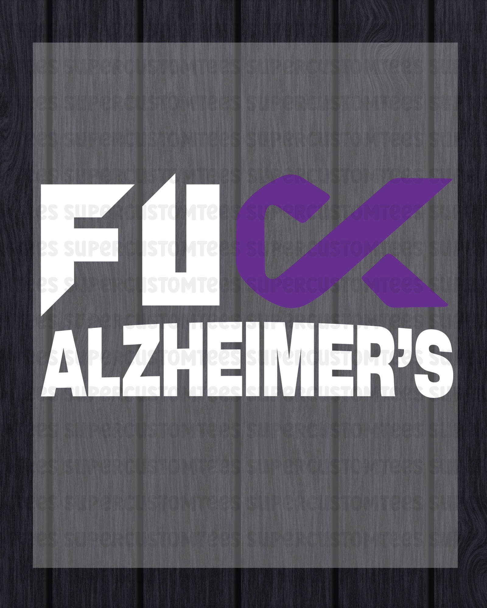 Alzheimer's Awareness Heat Transfer for Shirt