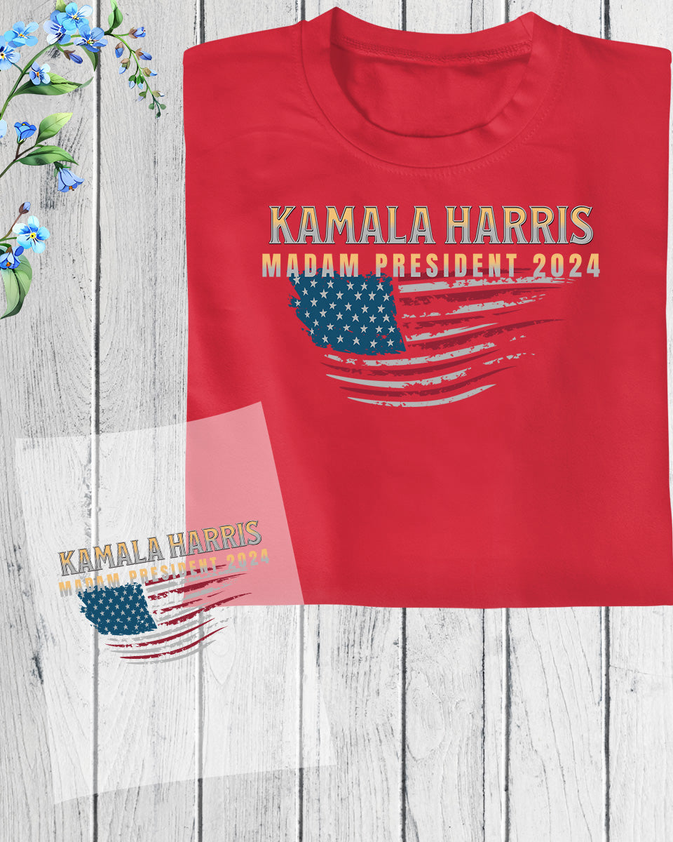 Madam President Kamala Harris 2024 DTF Transfer Film