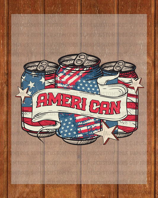 Ameri Can DTF Transfer Ready to Press