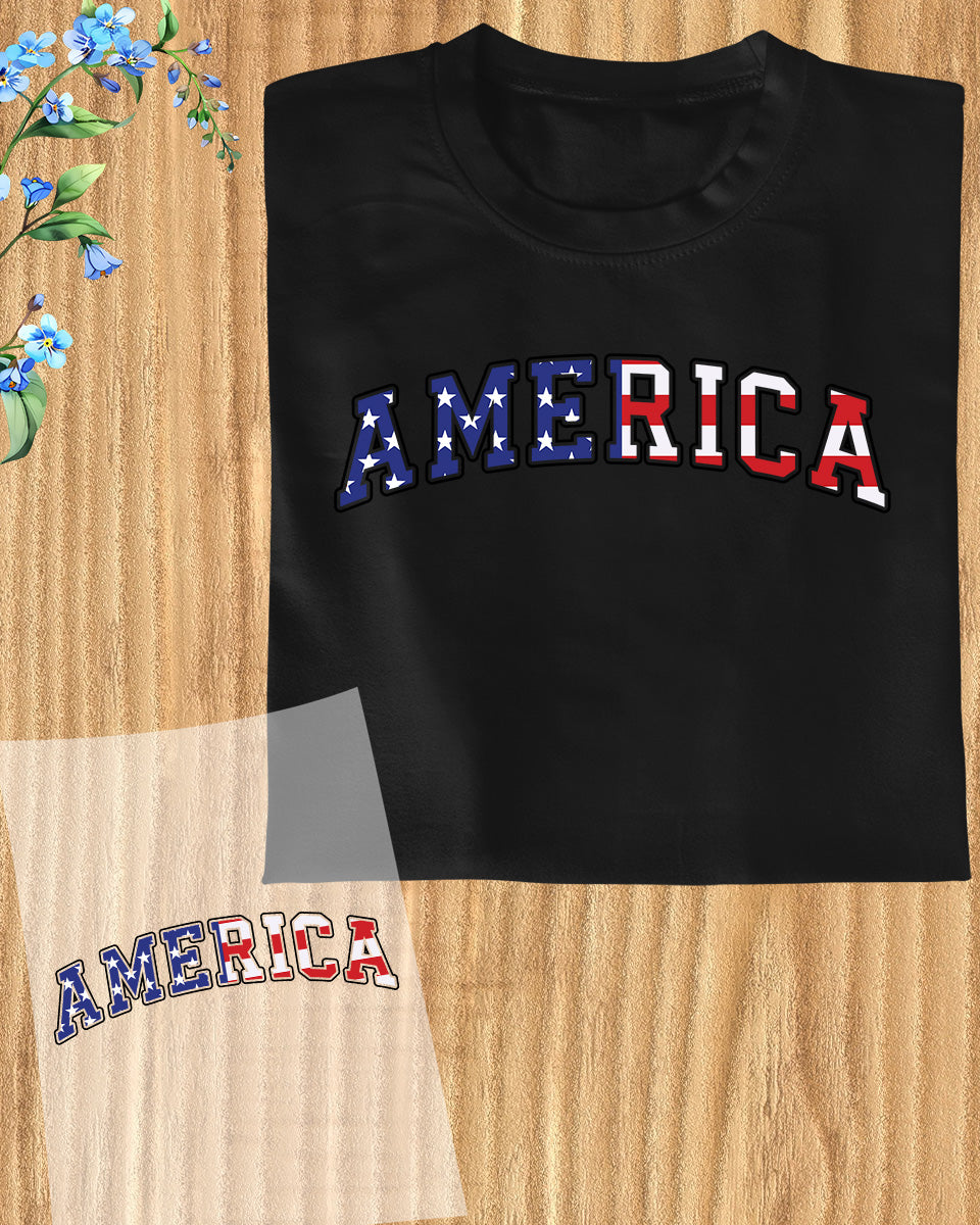 America 4th of July Iron on Transfers for Shirts