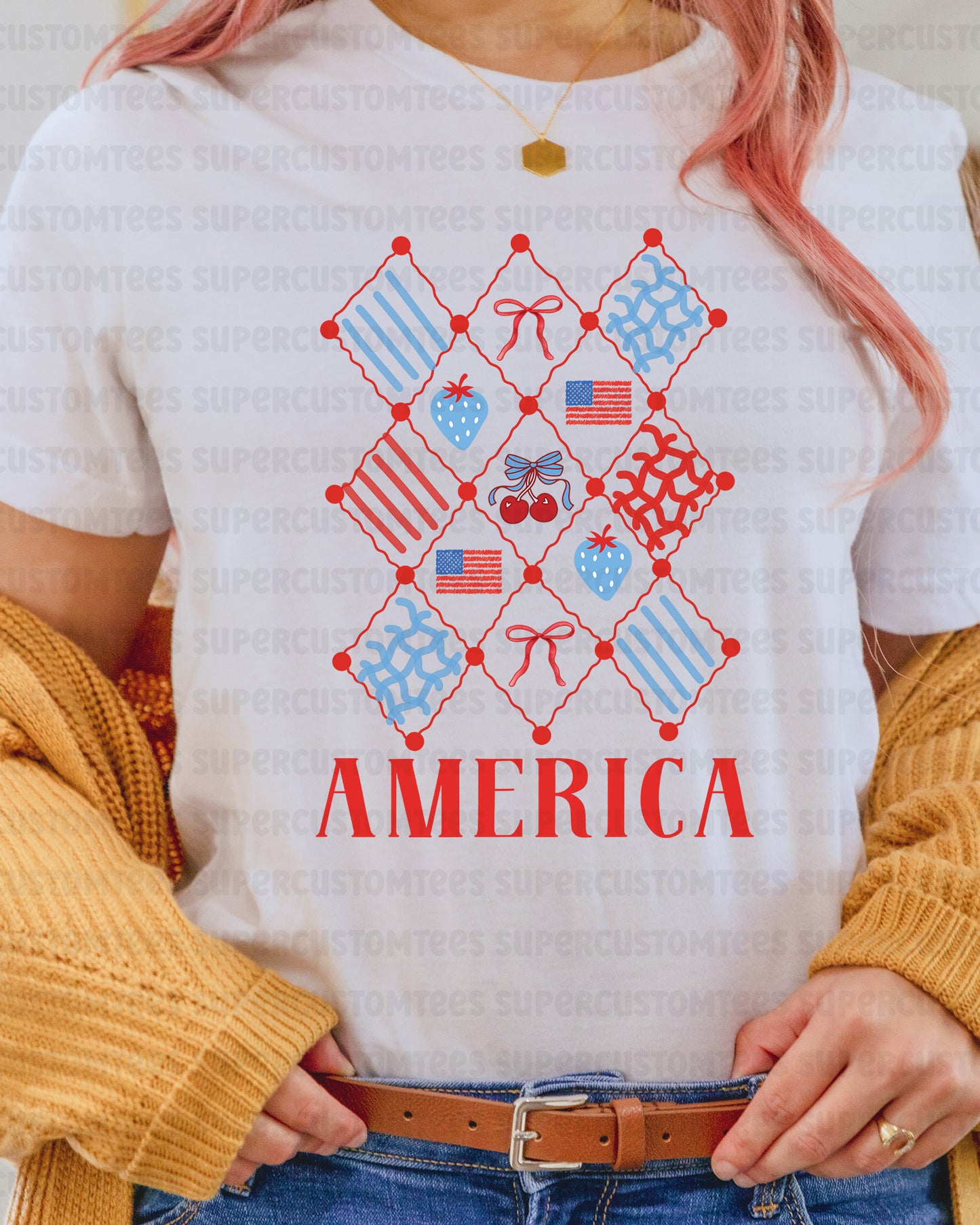 America DTF Transfer Ready to Press
