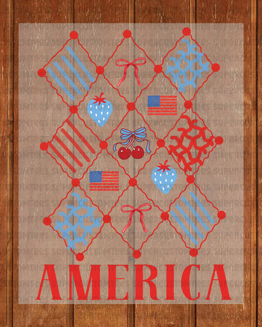 America DTF Transfer Ready to Press