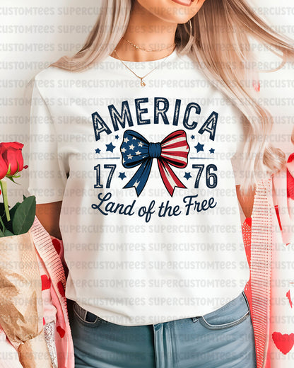 America Land of Free DTF Transfer