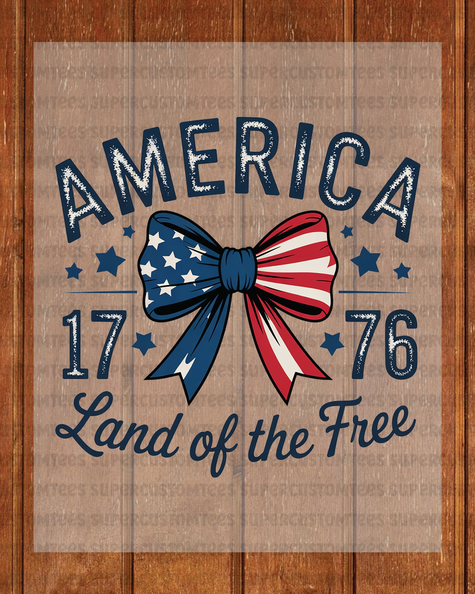 America Land of Free DTF Transfer