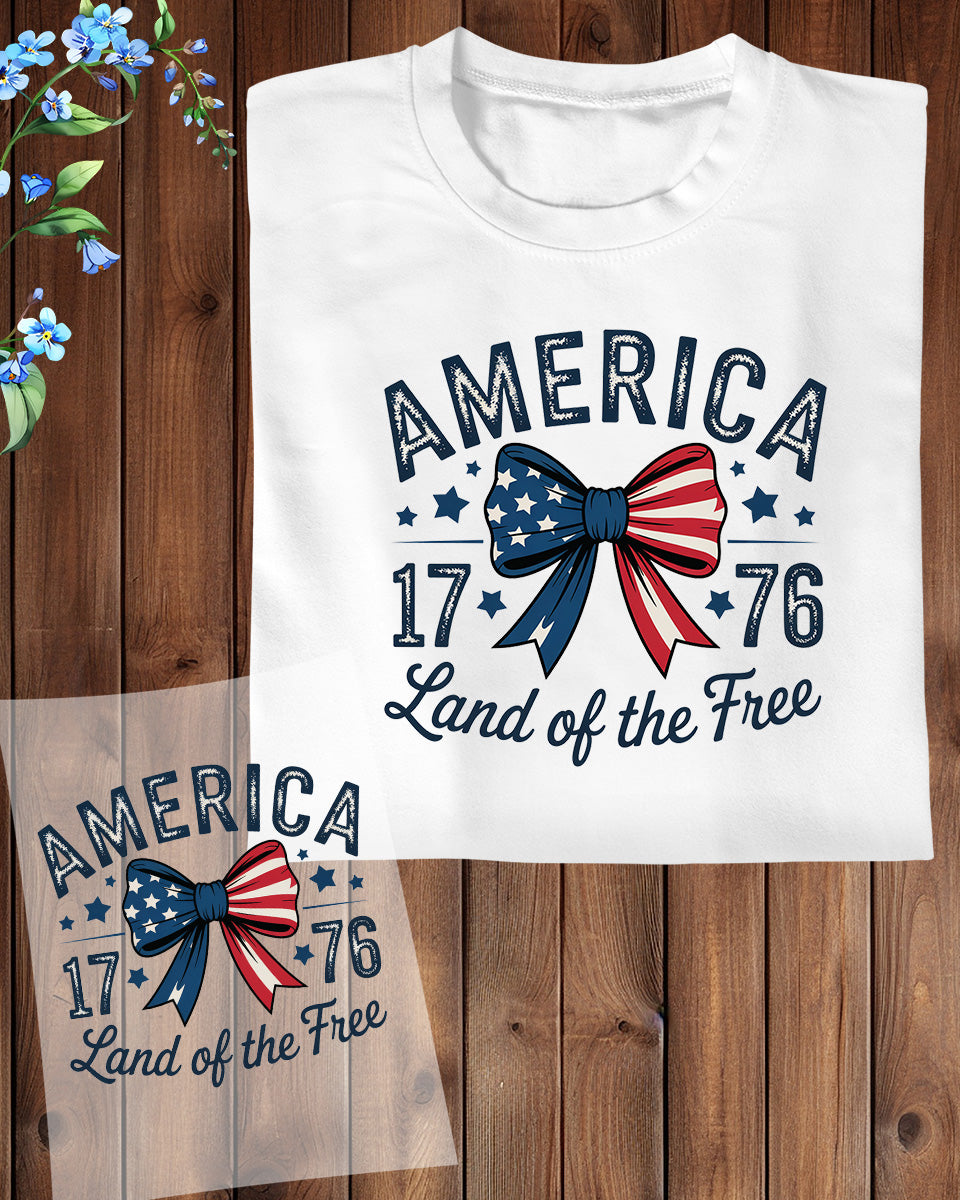 America Land of Free DTF Transfer